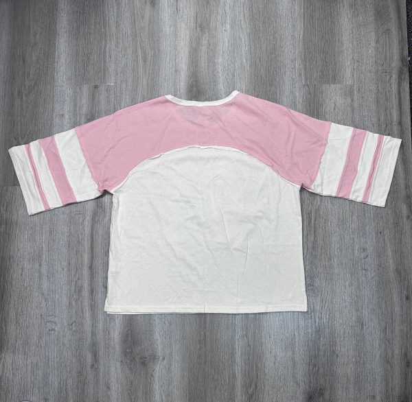 Top Short Sleeve By White Birch In Pink & Tan, Size: M For Discount