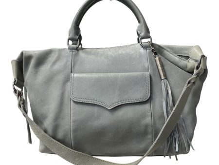 HANDBAG LEATHER by THE SAK In GREY, Size: LARGE as is Sale