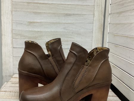 Boots Ankle Heels By Korks In Brown, Size: 7.5 Online