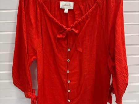 Blouse Long Sleeve By Cleobella In Red, Size: M Discount