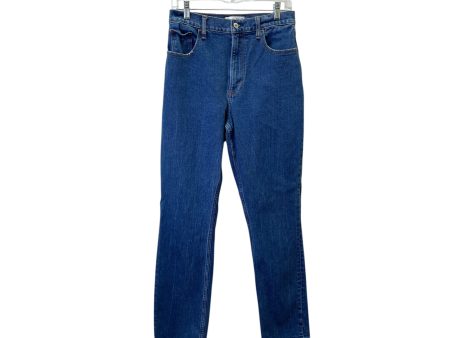 Jeans Straight By Abercrombie And Fitch In Blue Denim, Size:8 Cheap