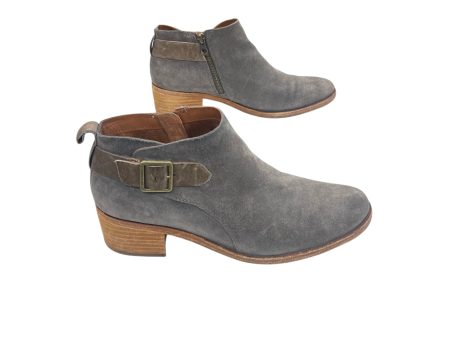 Boots Ankle Heels By Kork Ease In Grey, Size: 8.5 For Cheap