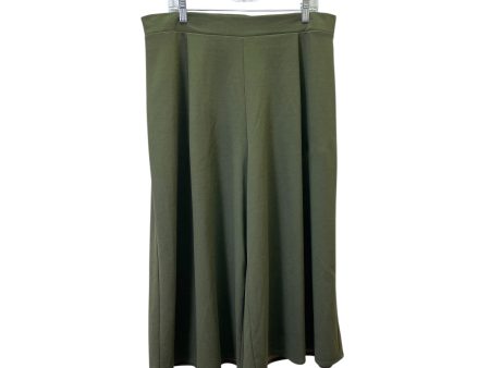 Pants Wide Leg By Melloday In Green, Size:1X For Sale