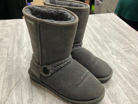 Boots Ankle Flats By Bearpaw In Grey, Size: 8 For Cheap