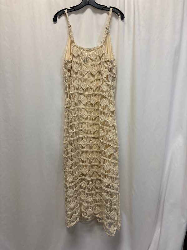 Dress Casual Maxi By Clothes Mentor In Beige, Size: 1x Online now