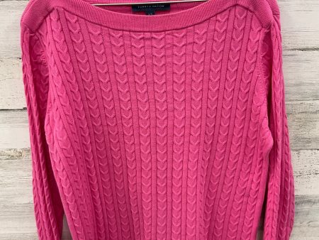 Sweater By Tommy Hilfiger In Pink, Size: L Online Sale