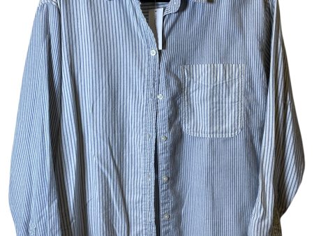 Blouse Long Sleeve By American Eagle In Striped Pattern, Size: S on Sale