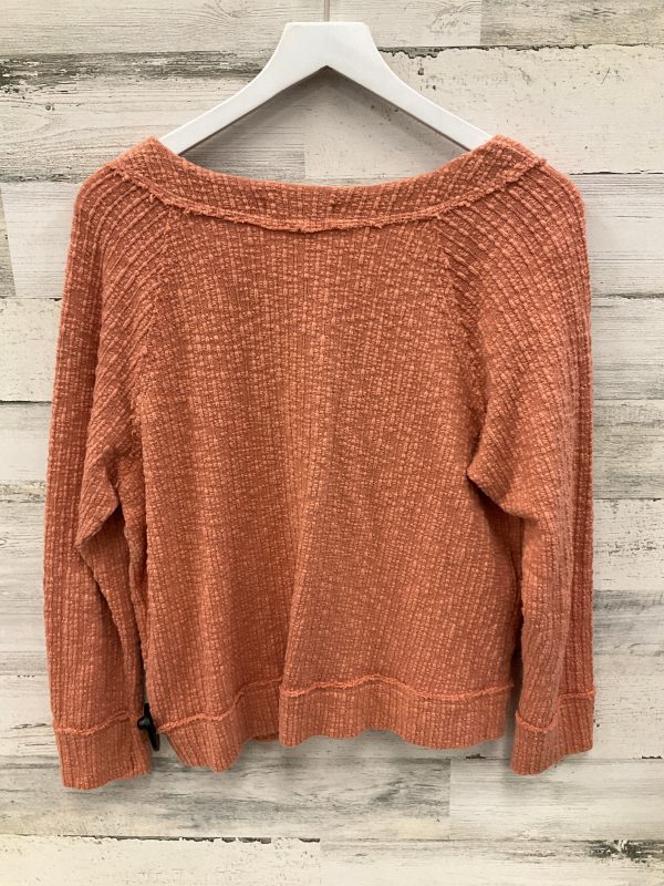 Sweater Cardigan By Two By Vince Camuto In Orange, Size: L Fashion