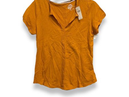 Top Short Sleeve Basic By Pilcro In Orange, Size: S For Discount