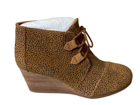 Boots Ankle Heels By Toms In Animal Print, Size: 8.5 Cheap