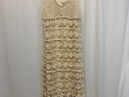 Dress Casual Maxi By Clothes Mentor In Beige, Size: 1x Online now