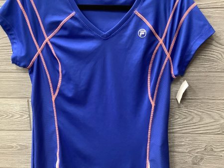 Athletic Top Short Sleeve By Fila In Blue, Size: M For Discount