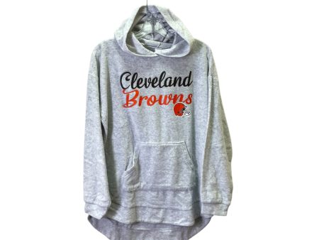 Athletic Sweatshirt Hoodie By Nfl In Grey, Size:M Online