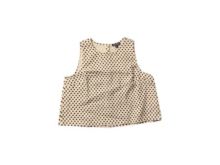 Top Sleeveless Basic By J. Crew In Polkadot Pattern, Size: L Discount