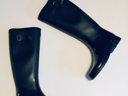 Boots Rain By Hunter In Black, Size: 8 Cheap