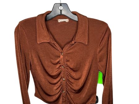 Top Long Sleeve By Altard State In Copper, Size: S on Sale