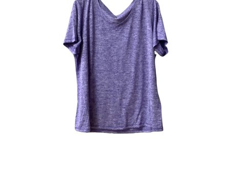 Athletic Top Short Sleeve By Ideology In Purple, Size: 1x Cheap