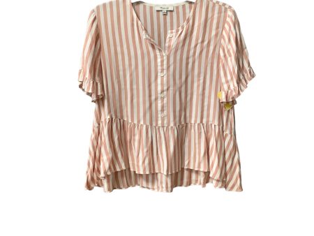 Top Short Sleeve By Madewell In Orange, Size: L Online Sale