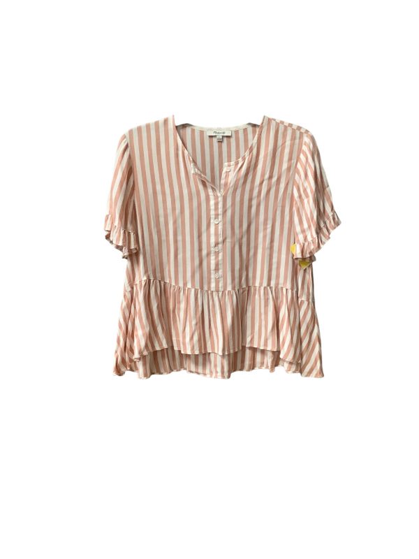 Top Short Sleeve By Madewell In Orange, Size: L Online Sale