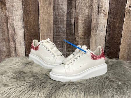 Shoes Luxury Designer By Alexander Mcqueen In White, Size: 5.5 For Sale