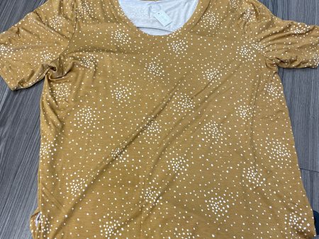 Top Short Sleeve By Maurices In Yellow, Size: 2x Online Sale