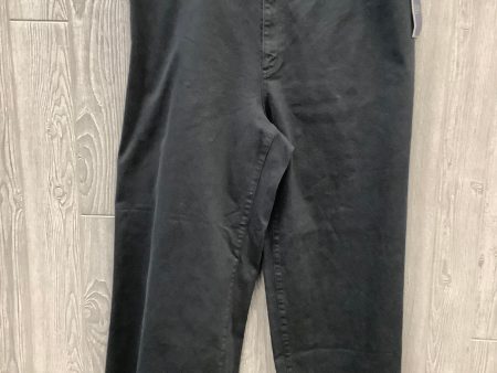 Jeans Wide Leg By Universal Thread In Black Denim, Size: 18 on Sale