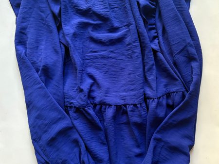 Blouse Long Sleeve By Jodifl In Blue, Size: L Cheap