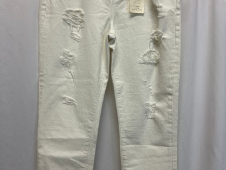 Jeans Boot Cut By Lucky Brand In White Denim, Size: 14 Discount