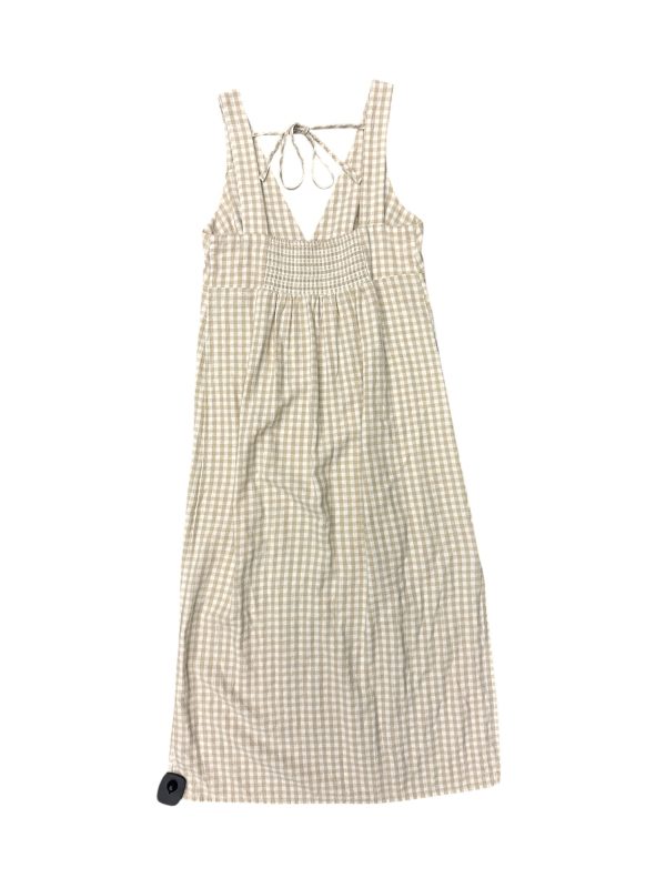 Dress Casual Maxi By Old Navy In Tan & White, Size: 0 Online Hot Sale