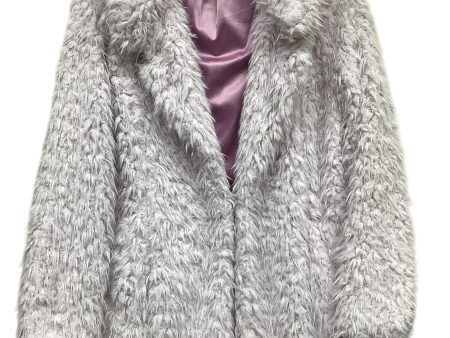 Coat Faux Fur & Sherpa By Willow & Clay In Purple, Size: M Hot on Sale