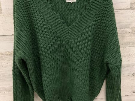 Sweater By Main Strip In Green, Size: L Online Sale