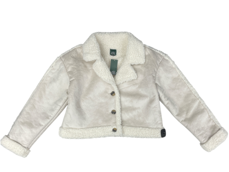 Coat Faux Fur & Sherpa By Wild Fable In Cream, Size: Xl Supply