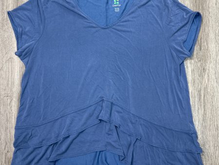 Top Short Sleeve Basic By Green Tea In Blue, Size: Xxl For Sale