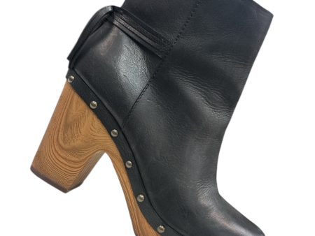 Boots Ankle Heels By Kork Ease In Black & Brown, Size: 9.5 Online