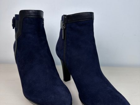 Boots Ankle Heels By Aquatalia In Blue, Size: 9 Online