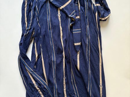 Blouse Long Sleeve By Ann Taylor In Striped Pattern, Size: Mp For Cheap