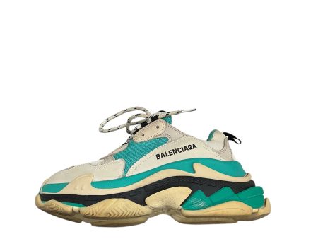 Shoes Luxury Designer By Balenciaga In Blue, Size: 7 on Sale