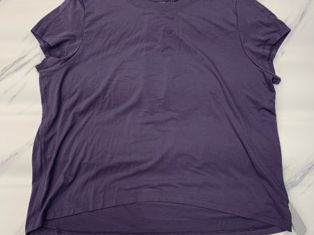 Athletic Top Short Sleeve By Athleta In Purple, Size: M Online now