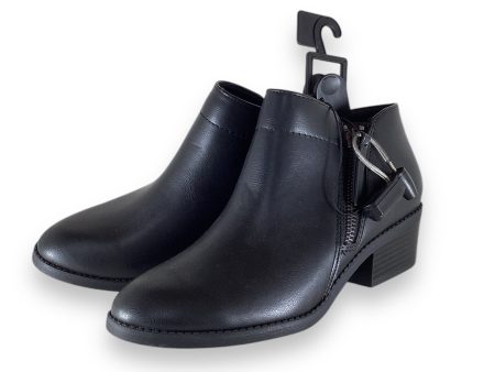 Boots Ankle Heels By Time And Tru In Black, Size: 6 Online now