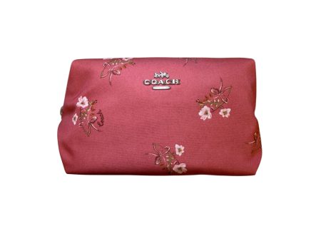 Makeup Bag Designer By Coach In Orange, Size:Small Discount