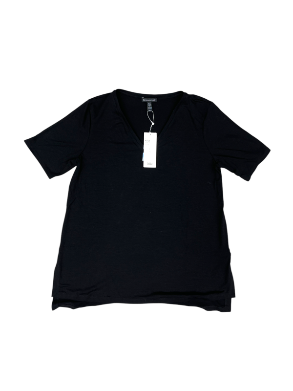 Top Short Sleeve Basic By Eileen Fisher In Black, Size: Xs Online now