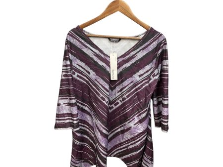 Top Short Sleeve By Clothes Mentor In Purple, Size: 1x Discount