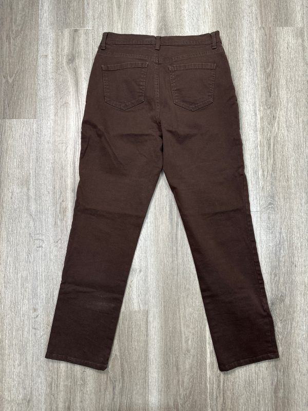 Jeans Straight By Gloria Vanderbilt In Brown Denim, Size: 10 Discount