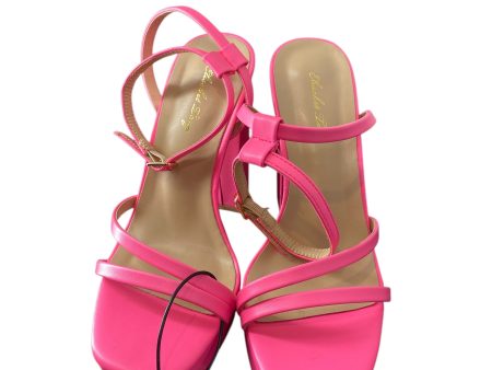 Shoes Heels Block By Clothes Mentor In Pink, Size: 6 For Sale