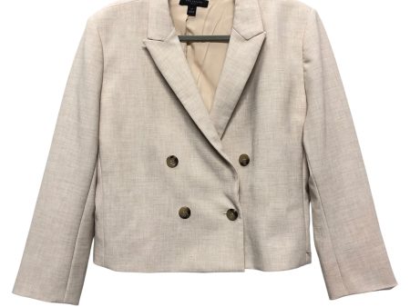 Blazer By Ann Taylor In Cream, Size:16 Discount