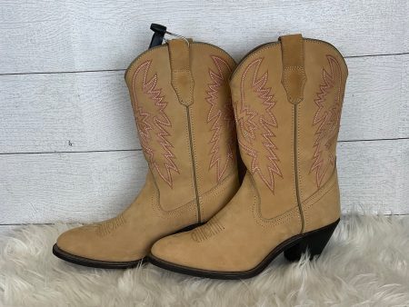 Boots Western By Clothes Mentor In Tan, Size: 9.5 Online