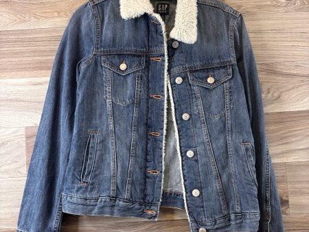 Jacket Denim By Gap In Blue & Cream, Size: Xs Fashion