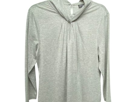 Blouse Designer By Karl Lagerfeld In Silver, Size: M Sale