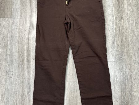 Jeans Straight By Gloria Vanderbilt In Brown Denim, Size: 10 Discount