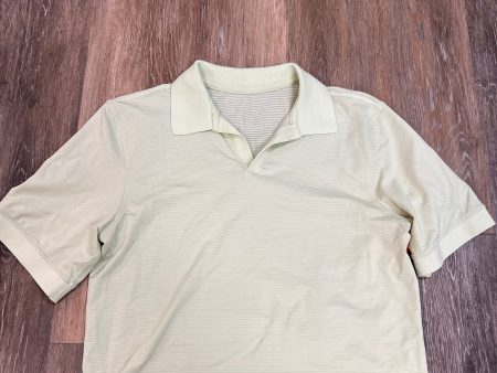 Athletic Top Short Sleeve By Lululemon In Green, Size: 6 For Discount